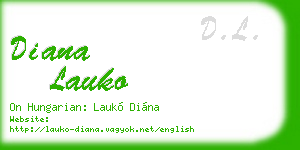 diana lauko business card